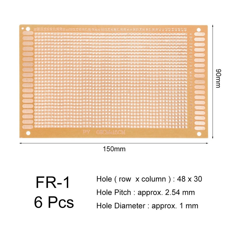 sourcing map 6pcs 9 x 15 cm Single-sided Universal Paper