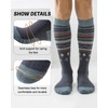 Niorasen Merino Wool Ski Socks for Men Women, Thick Knee
