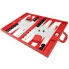 19-inch Premium Backgammon Set - Large Size - Red Board