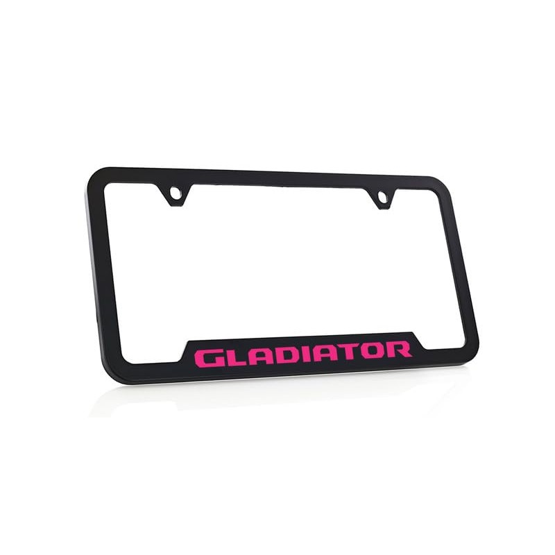 JEEP Gladiator UV Printed in Tuscadero Pink Black Plastic License