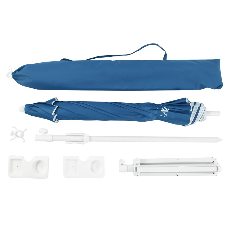 Seazul 6.5ft Sun Shade Umbrella, Portable Umbrella with Stand for
