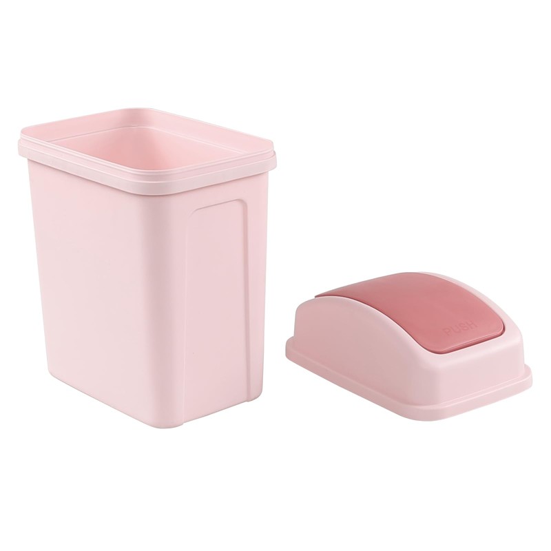 Ikando 7 L Small Swing Lid Trash Bin, Dustbin Paper