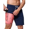 Arcweg Men's Swim Shorts Long Length Swimming Trunks with Compression