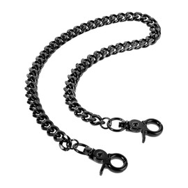 HAFRILY Key Chain Black Chain 60cm Heavy Duty Metal Wallet Chains for Men Hip Hop Punk Jeans Chain Jean Pant Purse Biker Motorcycle Handbag Men Women
