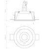 Astro Blanco Round Adjustable Indoor Downlight (Plaster), GU10 LED Lamp,