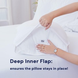 Sheet Story 100% Brushed Cotton Pillow Cases 2 Pack - 50x75cm Size, Flannelette Pillow Cases 2 Pack - Super Soft, Cosy and Hypoallergenic White Pillowcases 2 Pack With Deep Inner Flap For Snug Fit