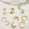 Relipop 6 Pairs Gold Hoop Earrings for Women, Lightweight Chunky