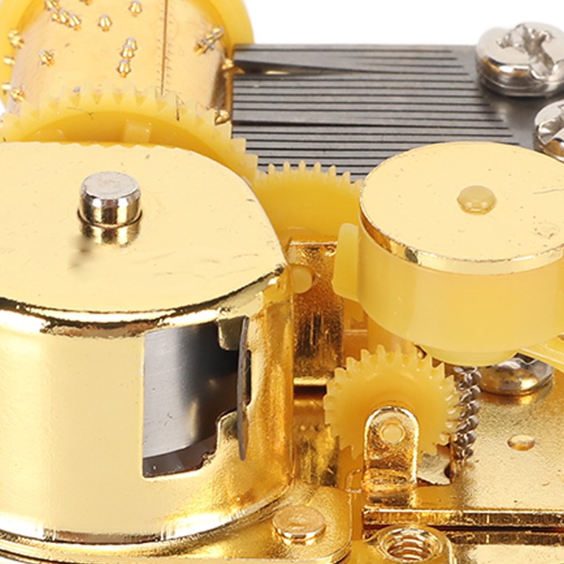 Windup Musical Movement 18 Note Pleasing Melody Alloy Easy Mounting