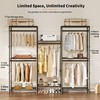 JOISCOPE Wardrobe Organizer - Heavy Duty Clothes Rack with 5