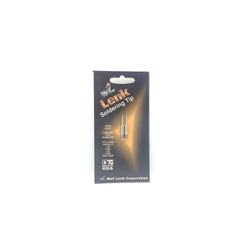 Wall Lenk L25' Fine Tips For 25W L25 Soldering Iron