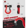 AMBULL 3/4" D Ring Separate Shackles, 52,910lbs Break Strength Easy