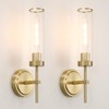 Gold Bathroom Wall Sconces Set of 2, Modern Wall Sconces