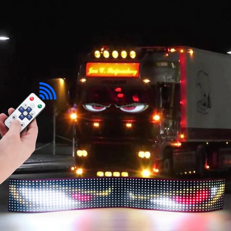 OPRAH 150cm LED Devil Eyes Flexible Screen Panel Car Smart