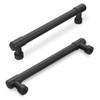 BUKOBYHE 10 Pack 6-1/4 Inch(160mm) Cabinet Pulls Matte Black Kitchen
