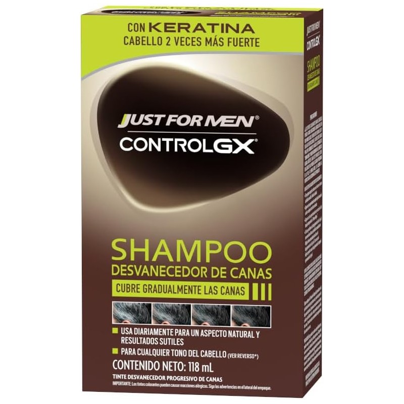 Just for Men Control Gx Shampoo Desvanecedor Progresivo De Canas,