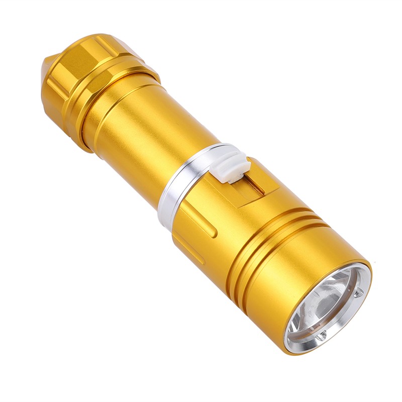 L2 LED Flashlight Torch 100M Diving Waterproof for Camping Stepless