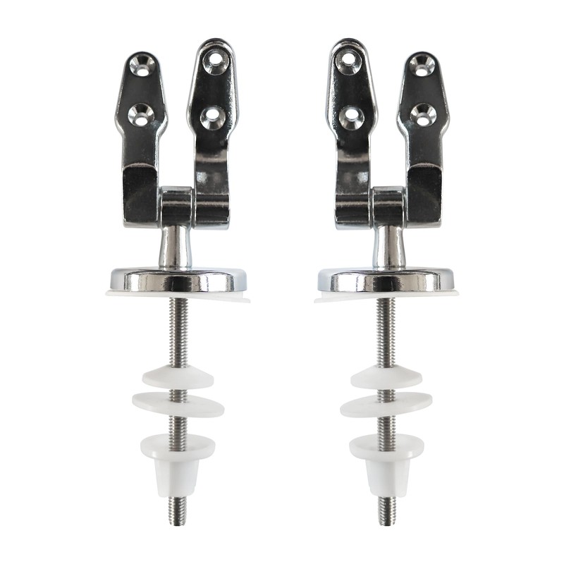 Fanmitrk Toilet Seat Hinges Made of Zinc Alloy, Toilet Lid