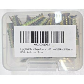 Noideer 20 Sets M6 1.38" Heavy Duty Drywall Anchors and Screws kit Noideeer Tree Shaped.