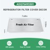LEYURISE Refrigerator Filter Cover Fresh Air Filter Assembly Compatible with