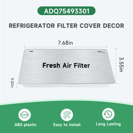 LEYURISE Refrigerator Filter Cover Fresh Air Filter Assembly Compatible with LG Refrigerator Replace#:ADQ75493301
