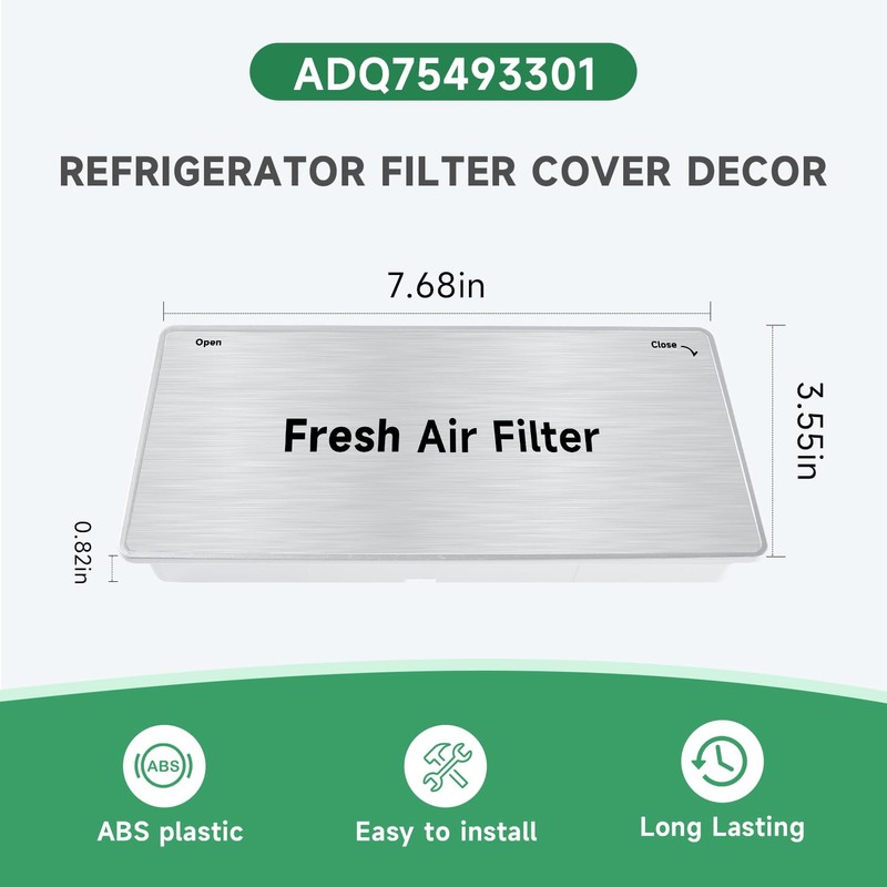 LEYURISE Refrigerator Filter Cover Fresh Air Filter Assembly Compatible with