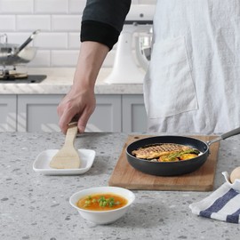 GDCZ Ceramic Spoon Rest for Stove Top - 4.75 Inches Large Spoon Holder for Kitchen Counter, White Coffee Spoon Rest, Cooking Utensil Rest, Kitchen Accessories, Dishwasher Safe (1)