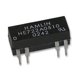 Relay, Reed, DIL, DPST-NO, 5VDC | Reed RELAYS, 1 X Qty - HE722A0510