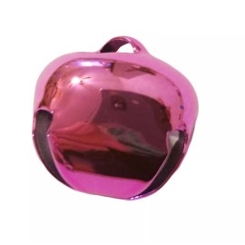 Unbranded Lot of 25 pcs Bright Pink Shiny Metal Jingle Bells 25mm 1" Christmas Crafts