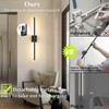 iThird Battery Operated Wall Sconces Set of 2: 10000mAh Rechargeable