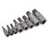 8PCS Hex Bit Set 1/2in 1/4in 3/8in Iron Hex Heads