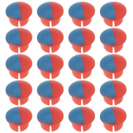 eMagTech Pack of 20 Tap Indicators Handle Signs for Hot and Cold Water Red and Blue Labels Signs for Kitchen Taps Covers for 6.7 mm Large Tap Holes (Red Blue)