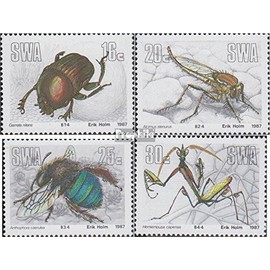 Prophila Collection Namibia - South West Africa 605-608 (complete Excl. 1987 Useful insects (stamps for collectors) invertebrates animals Other