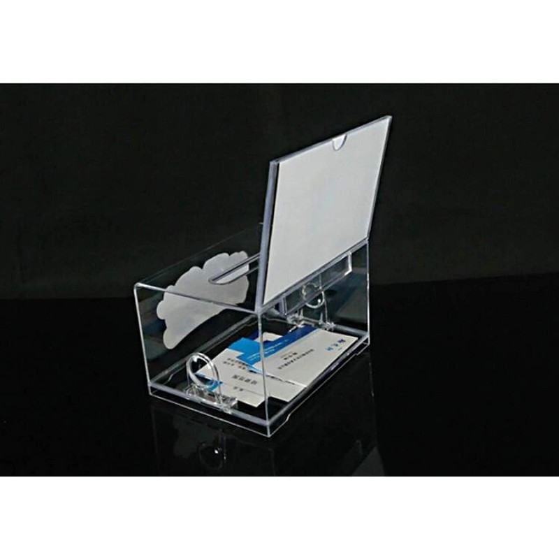 mioni 壁やカウンタートップ用のロックとペン、交換可能なタグ6個、提案箱、寄付箱、郵便箱、コメントボックス