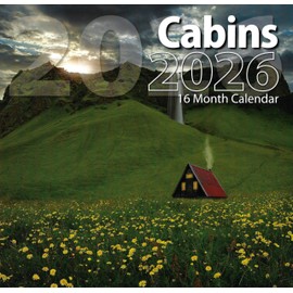 2026 Cabins Full Size Wall Calendar for Planning, Scheduling, and Organizing