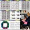 Enjoyard Piano Theory Cheat Sheets - 7 Large 30x30cm Piano