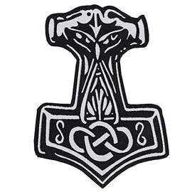 Mjoellnir - Aufnäher/Patch Thorshammer Thor Hammer zum aufbügeln