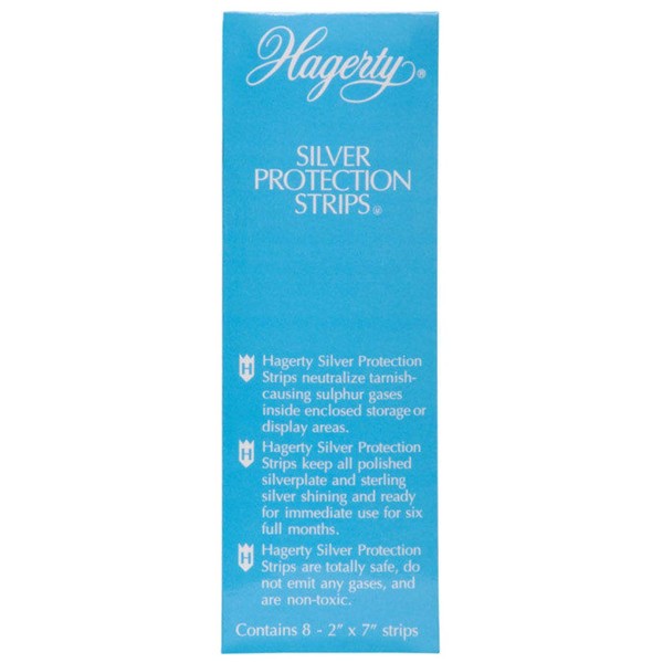 Hagerty 70000 2-by-7" Silver Protection Strips Set of 8, Blue