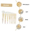 PACKOVE 10Pcs Marble Pattern Makeup Brushes Professional Face Powder Foundation