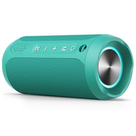 EDUPLINK Bluetooth Speaker, Portable Wireless Speakers, Waterproof IPX7 Speaker, TWS Pairing Stereo, Long Playtime for Home, Travel, Teal