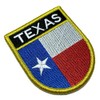 BE0415EV01 Texas EUA Country Flag Embroidered Patch Gold Border Uniform