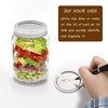 JAKOUE 12 Pairs Wide Mouth Mason Jar Lids & Bands