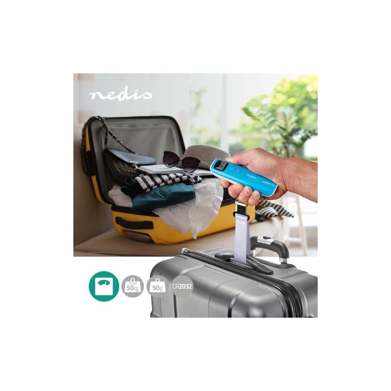 Nedis Digital Luggage Scale | 50 kg | Tare Function