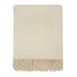 Cozy Blankets | Wool Blanket/Throw | 100% New Zealand Wool | Perfect for Home and Outdoors | Virgin Wool Blanket with Fringes 55"x79"(140 x 200 cm)