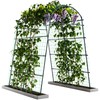 Idzo Garden Arch, 88in Tall Stainless Steel Tunnel Vegetable Trellis