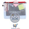 A5 Tuff Bag Zip Wallet Clear Plastic Wallets Zipped Pouch