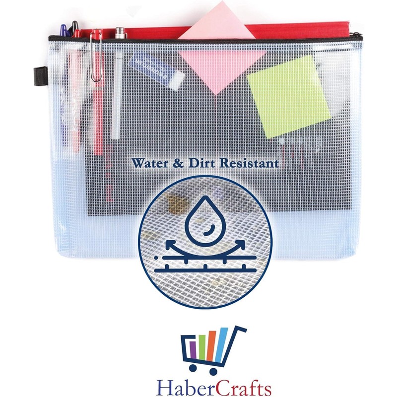A5 Tuff Bag Zip Wallet Clear Plastic Wallets Zipped Pouch