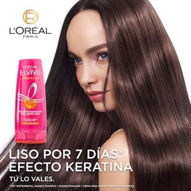 L'Oréal Paris Elvive Dream Liso Acondicionador, Efecto Keratina Anti Frizz Hasta por 72h, Resistente a la Humedad, Cabello Liso y Sedoso, 680ml