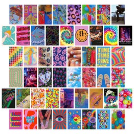 Umimiss 50pcs Y2k Room Decor - Preppy Pink Posters Poster Decorative Painting Color Aesthetic Card, Teen Bedroom Wall Decore, Posters For Teenage Girls Aesthetic, Aesthetic Pictures For Wall Y2k