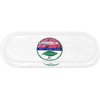 ILUVUMOREI Oval 2 Pack of 18 by 6.5 Inches Clear