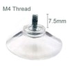 40mm Thumb Screw Suction Cups With Clear Transparent Nuts M4